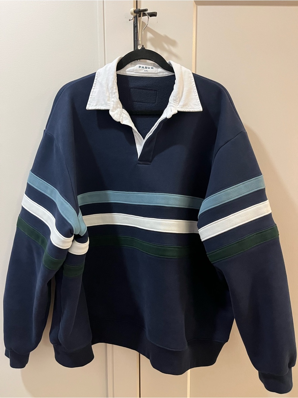 Parke Striped Rugby Sweatshirt